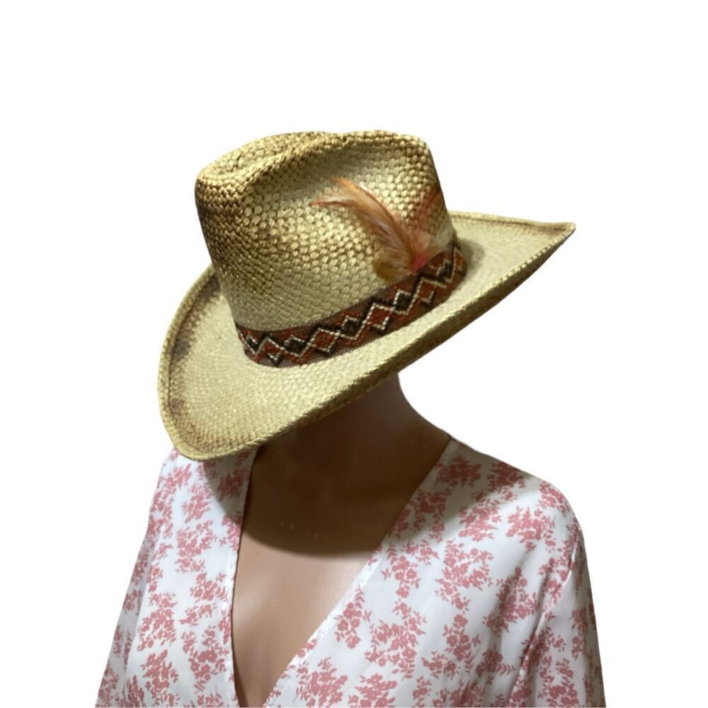 Vintage C.R. Anthony’s Co Straw Cowboy Hat